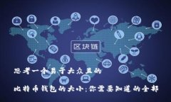 思考一个易于大众且的比特币钱包的大小：你需